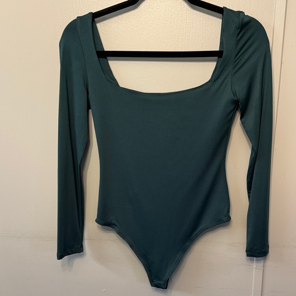 Teal Long Sleeve Bodysuit